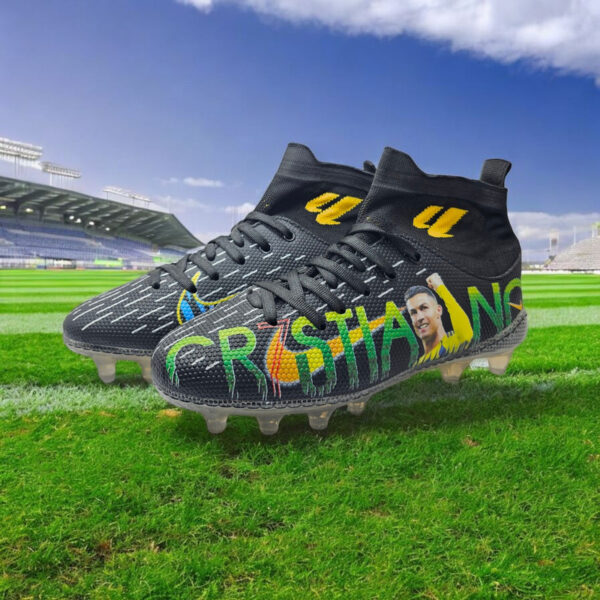 کفش فوتبال پسرانه مدل استوک بلند کد Rosh25 - تصویر 4