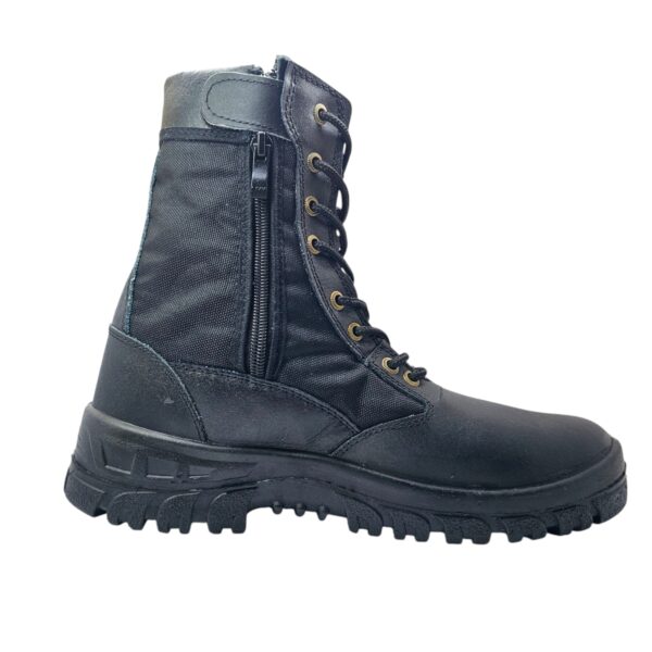 پوتین مردانه چرم مشکی مدل SWAT - تصویر 2